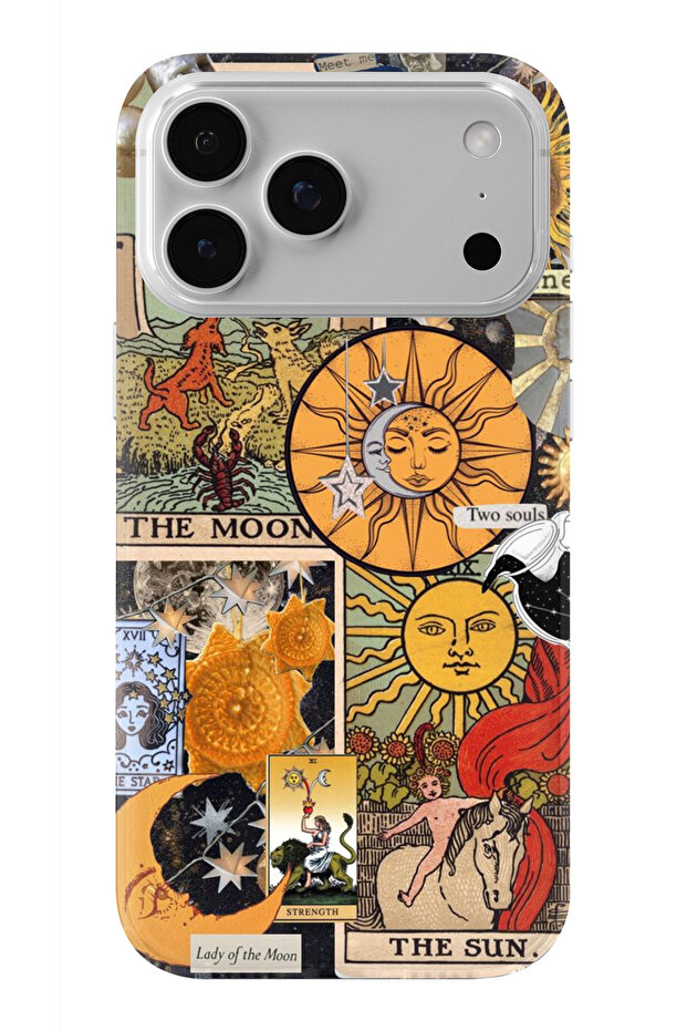 حافظة شفافة مطبوعة بتصميم القمر متوافقة مع هاتف iPhone 17 Pro - 1