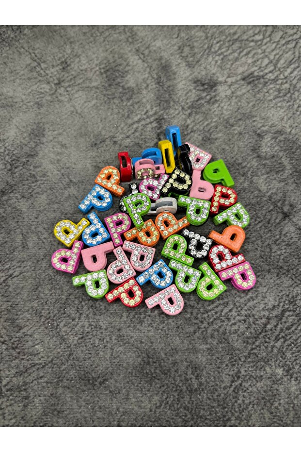 41pcs letter p stone embroidered letter bracelet necklace jewelry bead