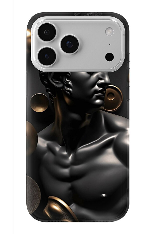 حافظة شفافة مطبوعة بتصميم تمثال ديفيد متوافقة مع هاتف iPhone 17 Pro - 1