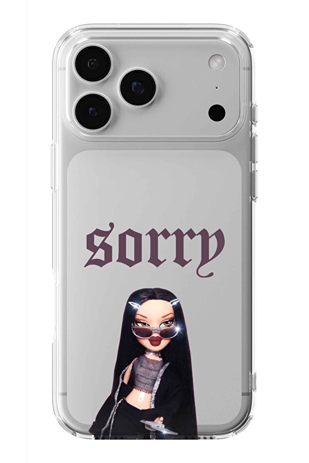 حافظة شفافة مطبوعة بتصميم براتز متوافقة مع آيفون 17 برو ماكس - 1