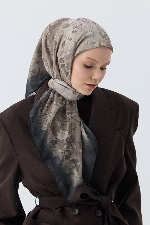 Eșarfă moale Winter Bloom 1246 Crem - 4