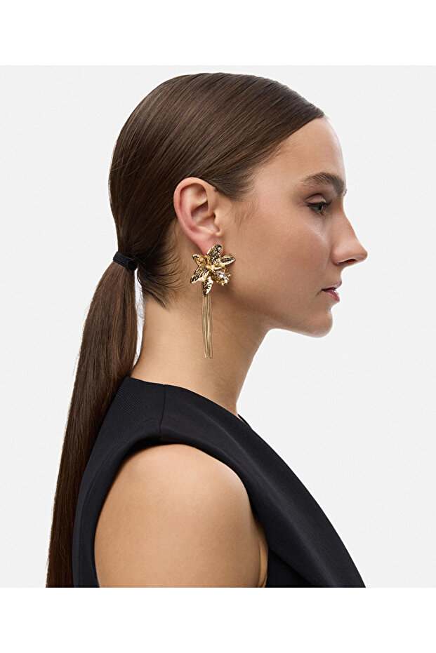 أقراط متدلية على شكل زهرة - 2