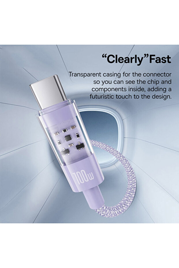 Type-C Super Fast Charge Cable Baseus, 100W, 1m - 2