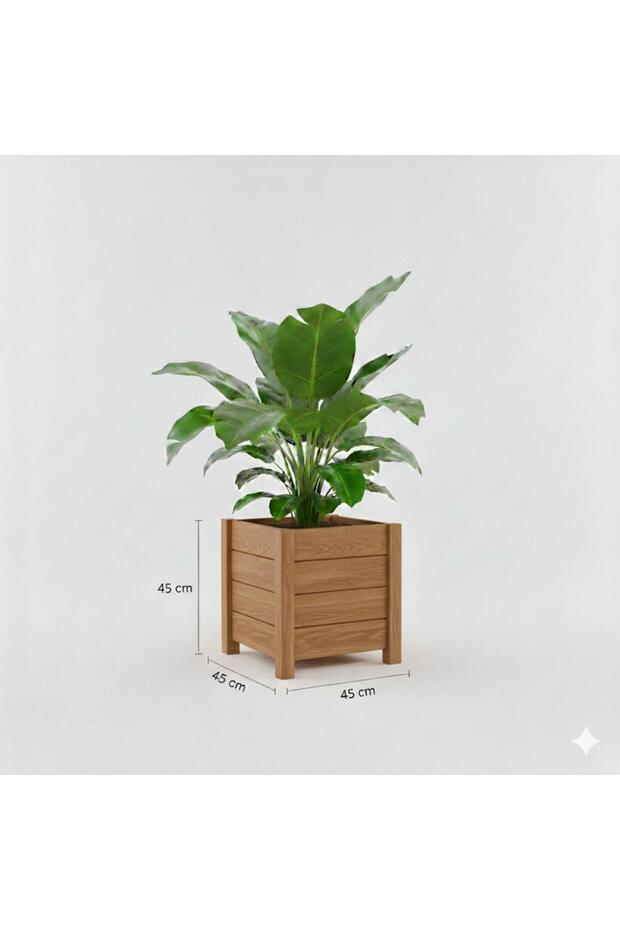 AHŞAP KAPI ÖNÜ SAKSI 45 CM - 3