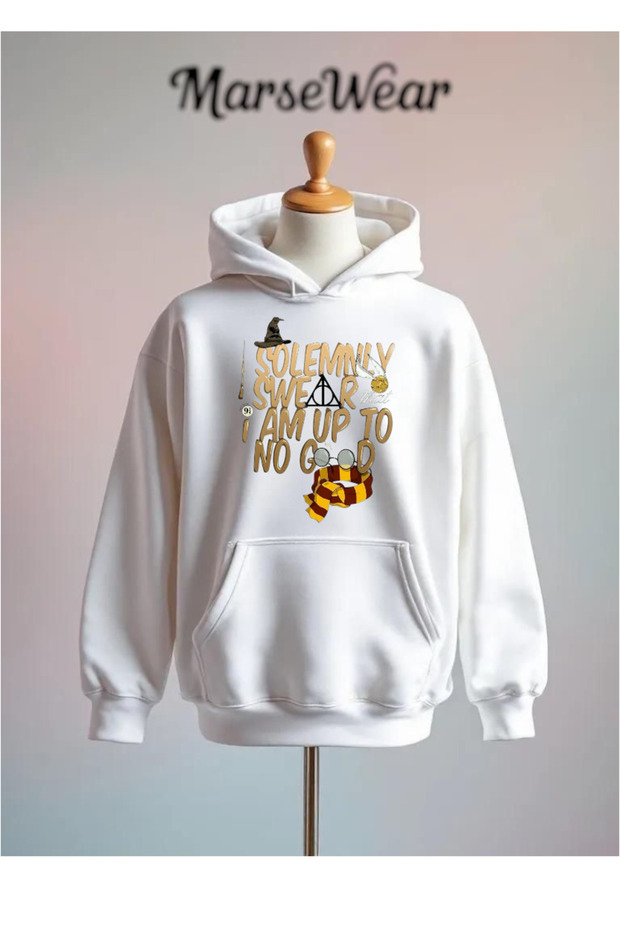 Harry Potter Printed Cotton 3 Thread O Oversized K Hooded Sweatshirt