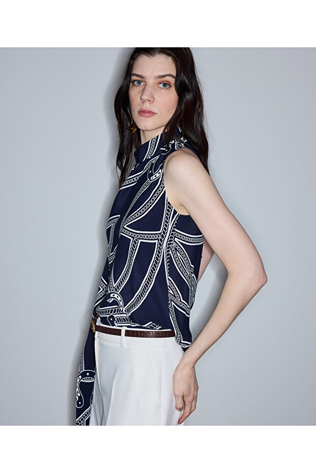 بلوزة فيسكوز منقوشة - 6