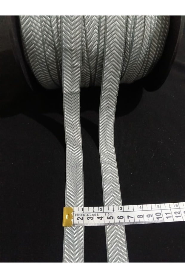 Gray and White Patterned Decorative Strip - 3