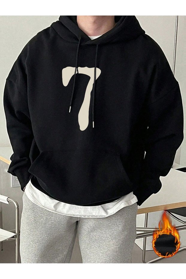 Printed Sweatshirt Hooded Thick Fabric (Unisex)