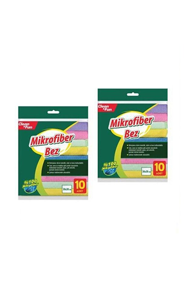 قطعة قماش تنظيف من الألياف الدقيقة 10 قطع 2 قطعة - 1