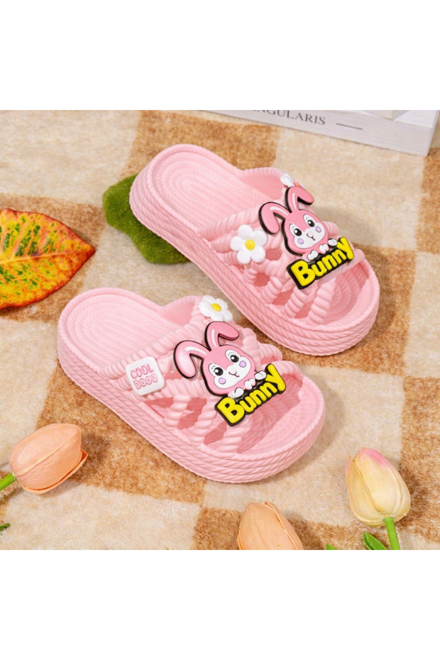 Girls' Fancy Slippers Extra Light and Comfortable Children's Open-Front Slippers