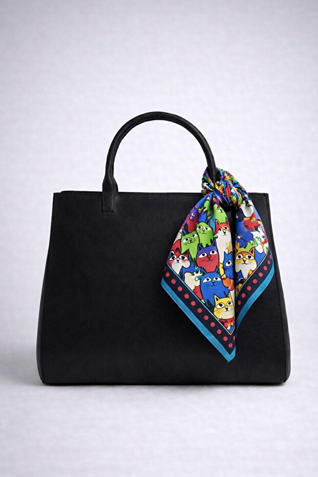 eșarfă din voal de mătase - 3