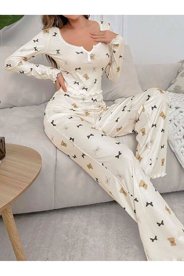 Women's Long Pajama Set