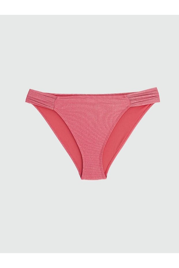Pink Shiny Look Women's Bikini Bottom (S6)