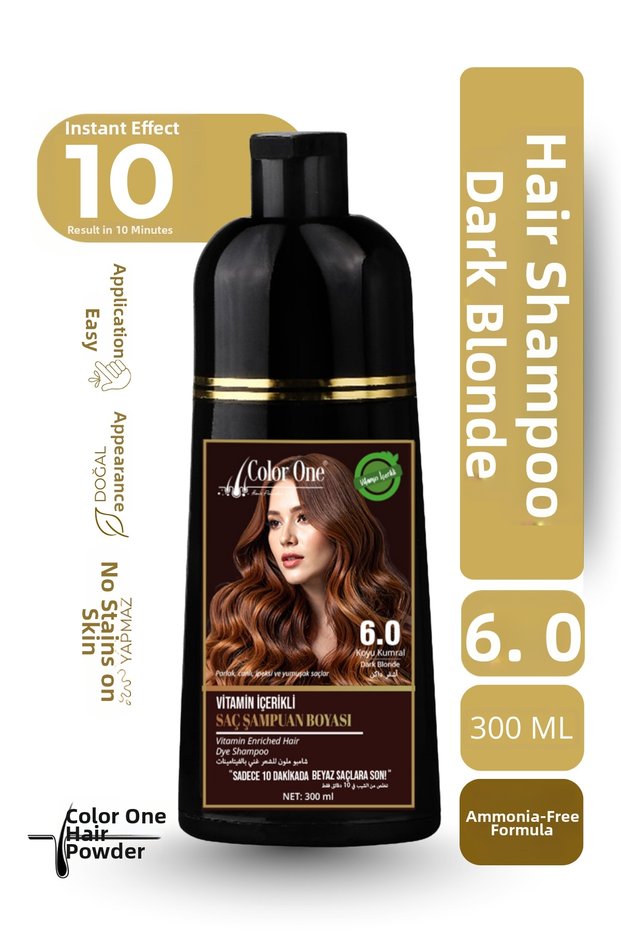 Color One Dark Brown Hair Shampoo 300 ml