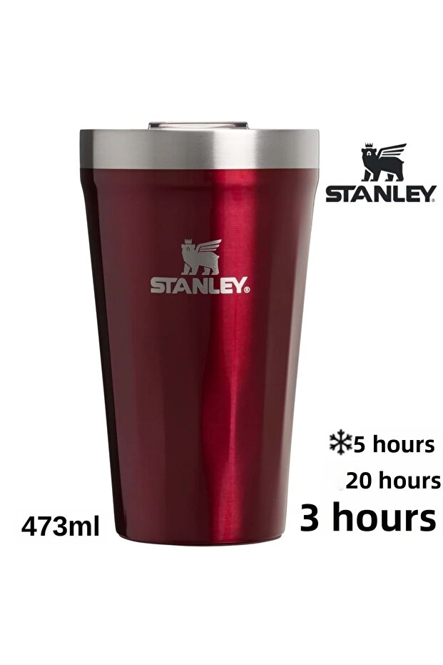 Everyday Tumbler Thermos Cup 0.47 Lt Thermos Mug Camping Cup Flask Bordo