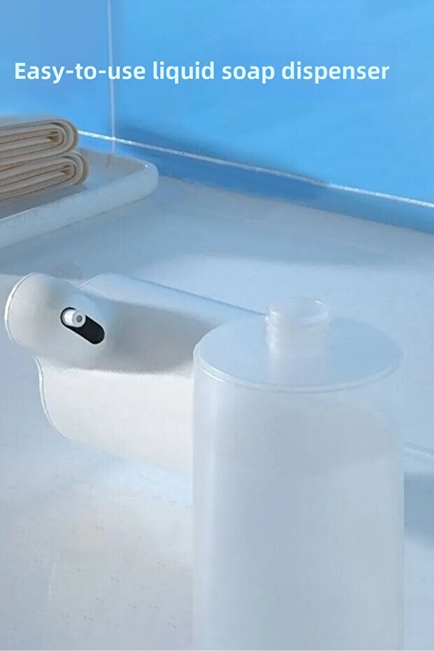 موزع صابون سائل رغوي ذكي أوتوماتيكي مع مستشعر أبيض من البلاستيك - 3
