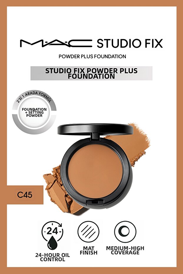 Skin Tone Equalizer 24 Hour Oil Controlled Silky C45 Setting Powder Foundation