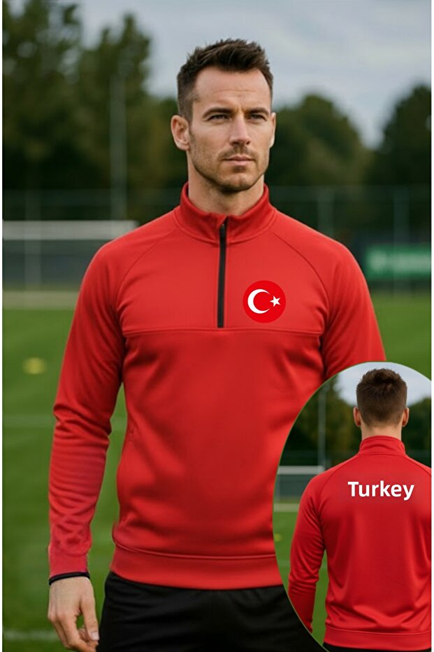 Turkey Diver Fabric Zippered Tracksuit Top