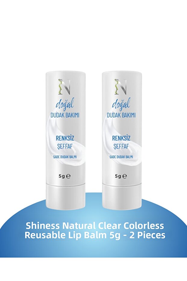 Natural Lip Balm Edible Plain 5 Gr Pack of 2