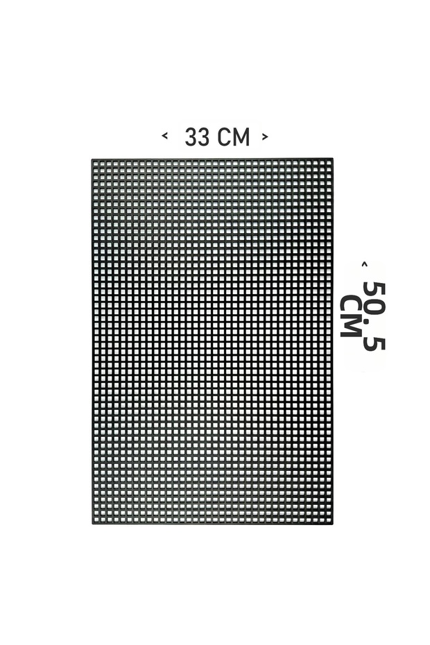 حقيبة بلاستيكية قماشية 50.5×33 سم لون أسود