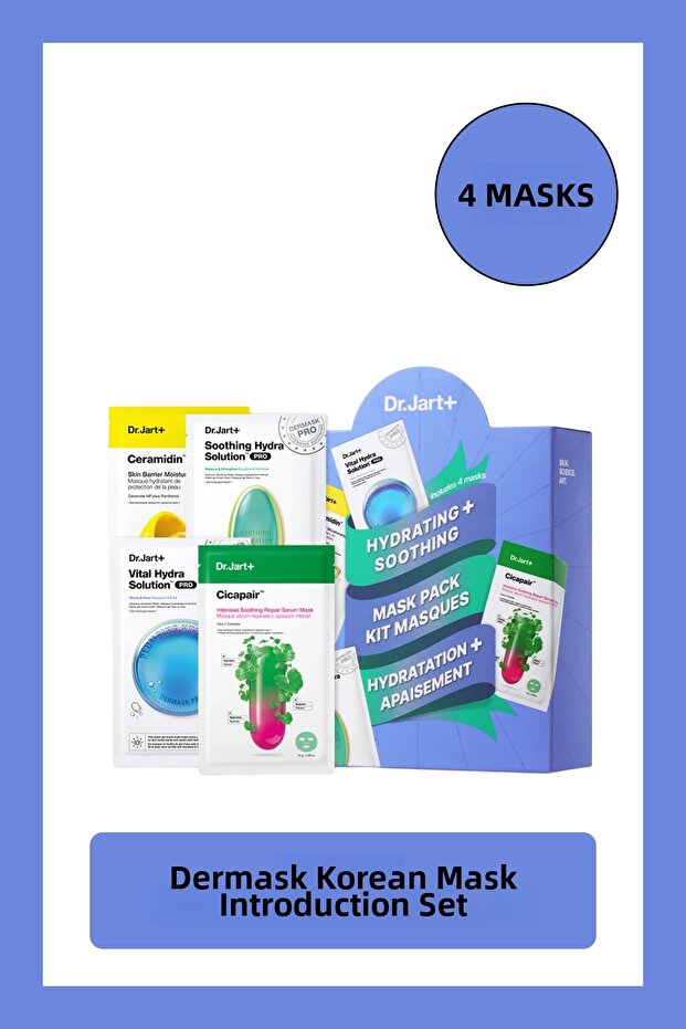 Moisturizing & Soothing Mask Set | 4 Masks