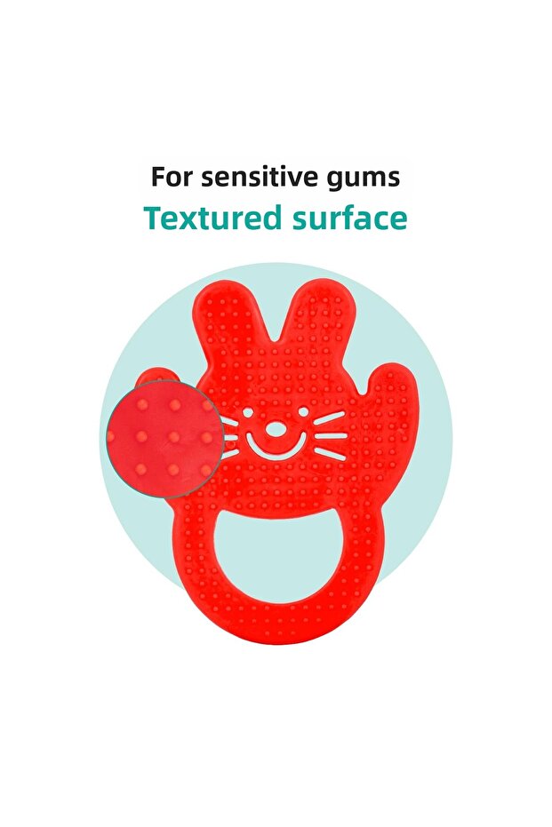 Soft Teether Red Rabbit - 3