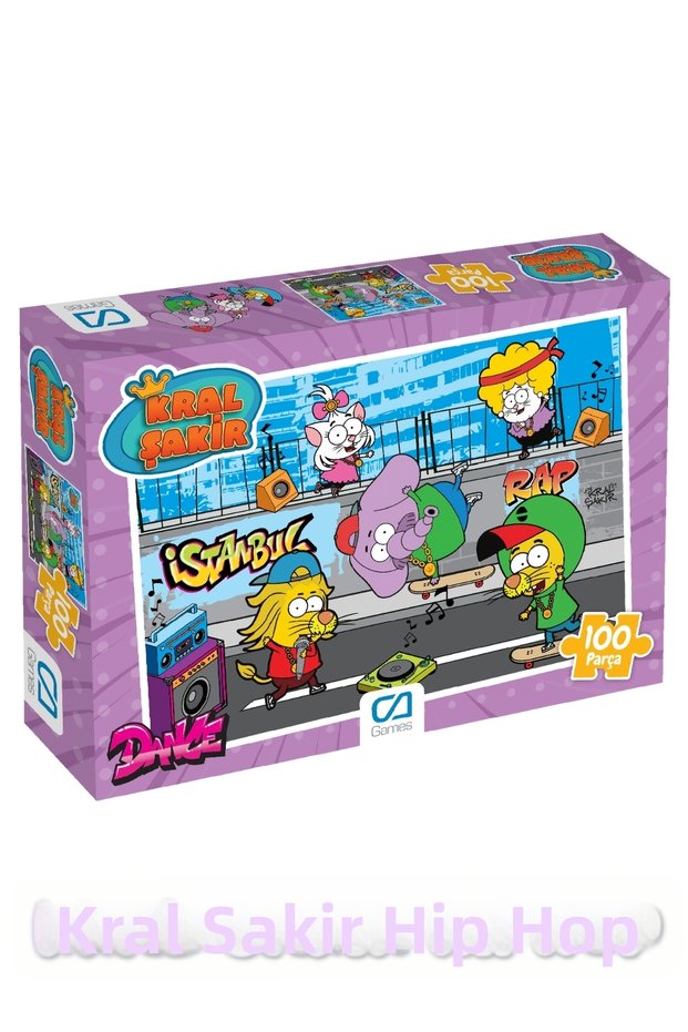 Kral Şakir - Hip Hop on the Street Licensed 100 Piece 34X24Cm Children's Puzzle Series