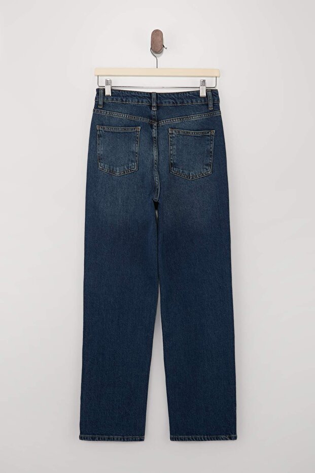 Mavi More Sustainable Yüksek Bel Az Esnek Straight Düz Kesim Jeans TWOSS26JE00159 - 6