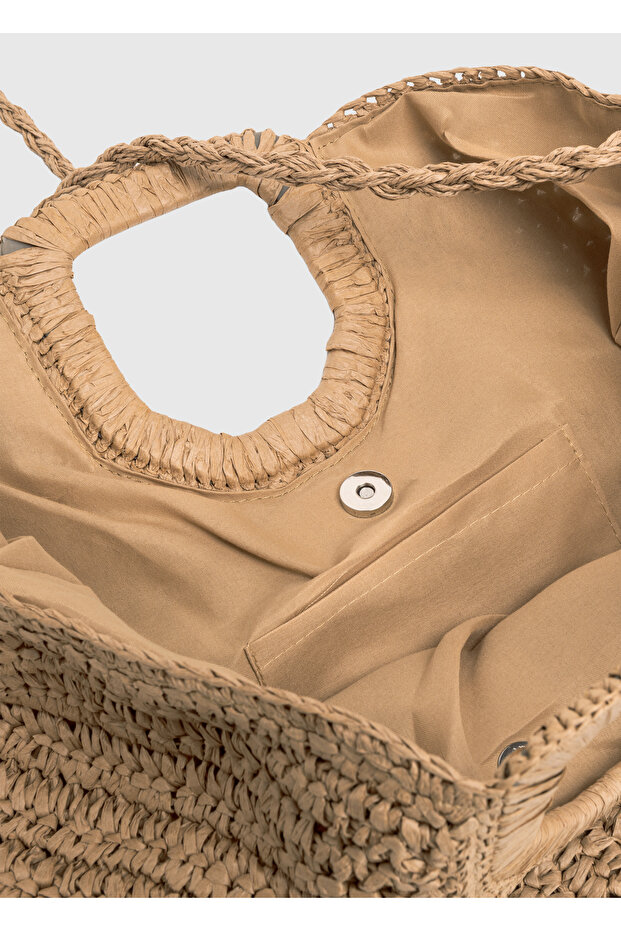 Hasır Omuz Çantası - 4