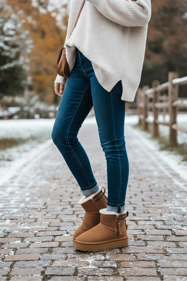 Comfort Bilek Kürklü Kadın Bot - 3