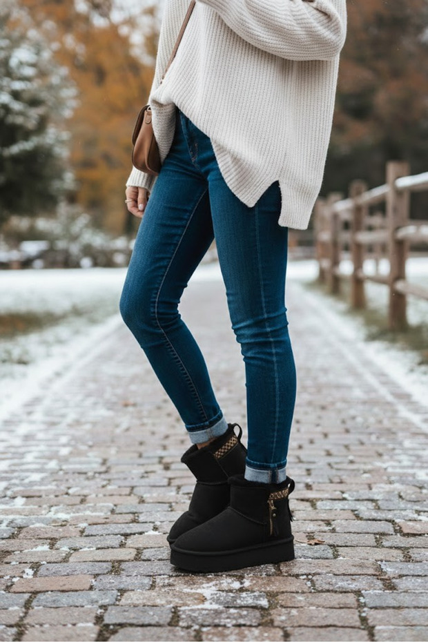 Comfort Bilek Kürklü Kadın Bot - 3