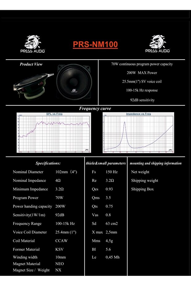 10 CM NEO MİDRANGE 70 RMS - 6