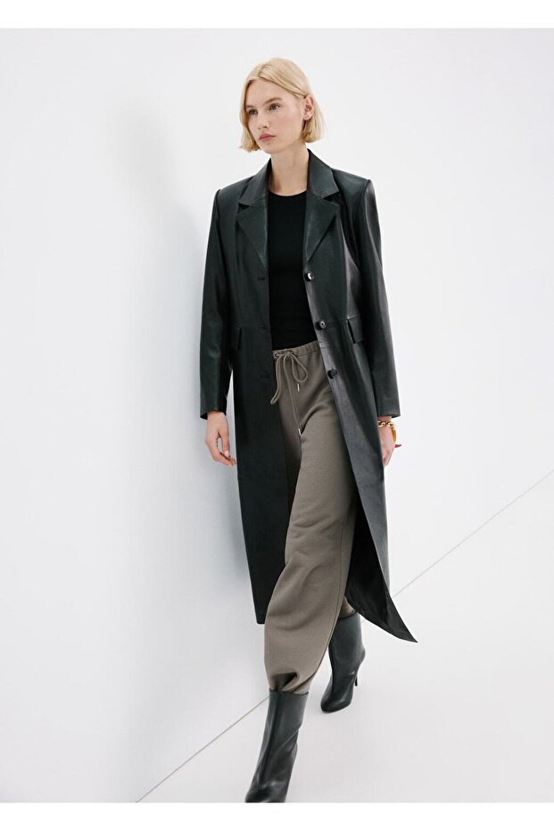 Beli elastik pamuklu pantolon - 7