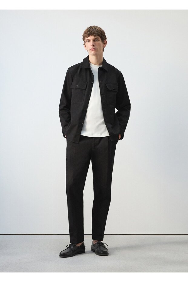 Regular kesim pensli pantolon - 2