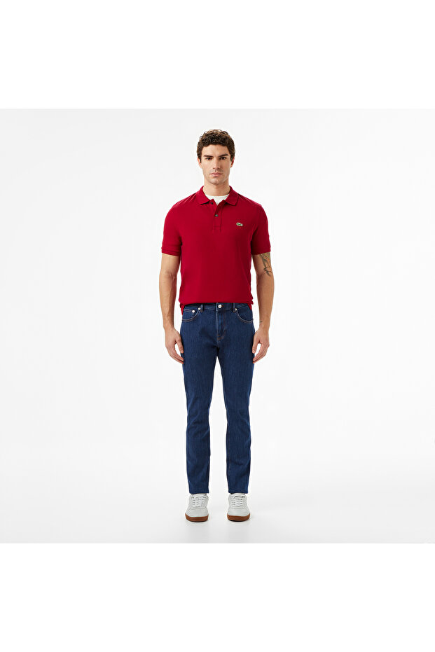 L.12.12 Erkek Slim Fit Polo Yaka Kırmızı Polo - 6
