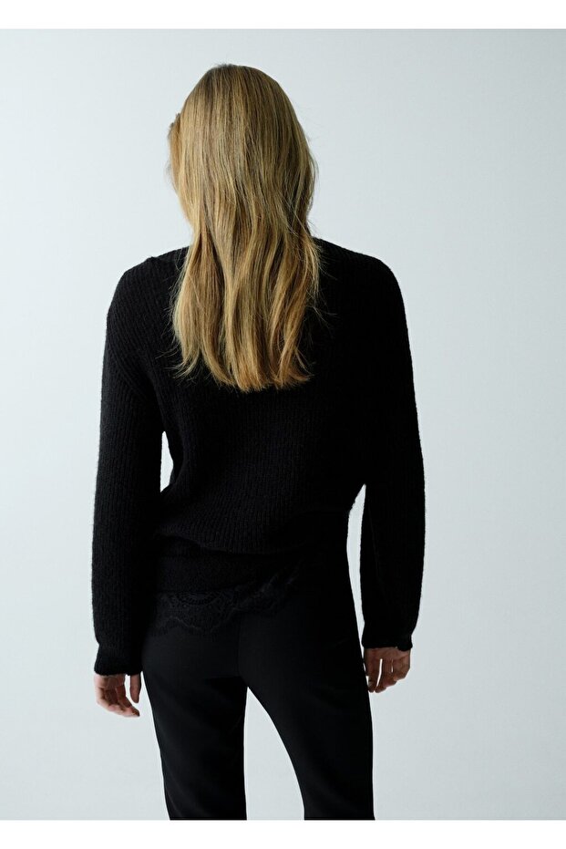 Dantel triko kazak - 4