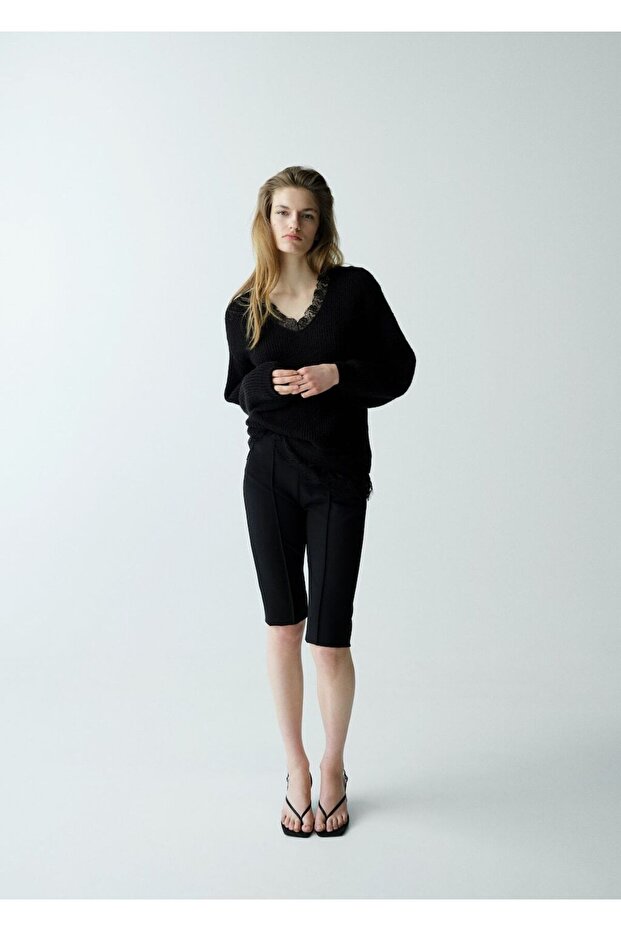 Dantel triko kazak - 2