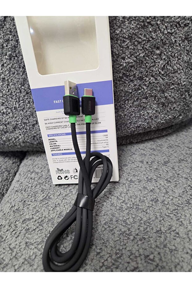 Cablu USB-C Fast Charge 8A – 100 cm - 2