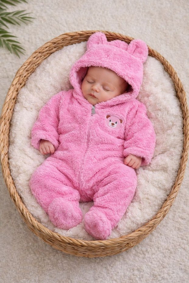 Wellsoft Plush Unisex Zippered Winter Baby Sleeping Bag Baby Rompers Children's Rompers Children's Costume