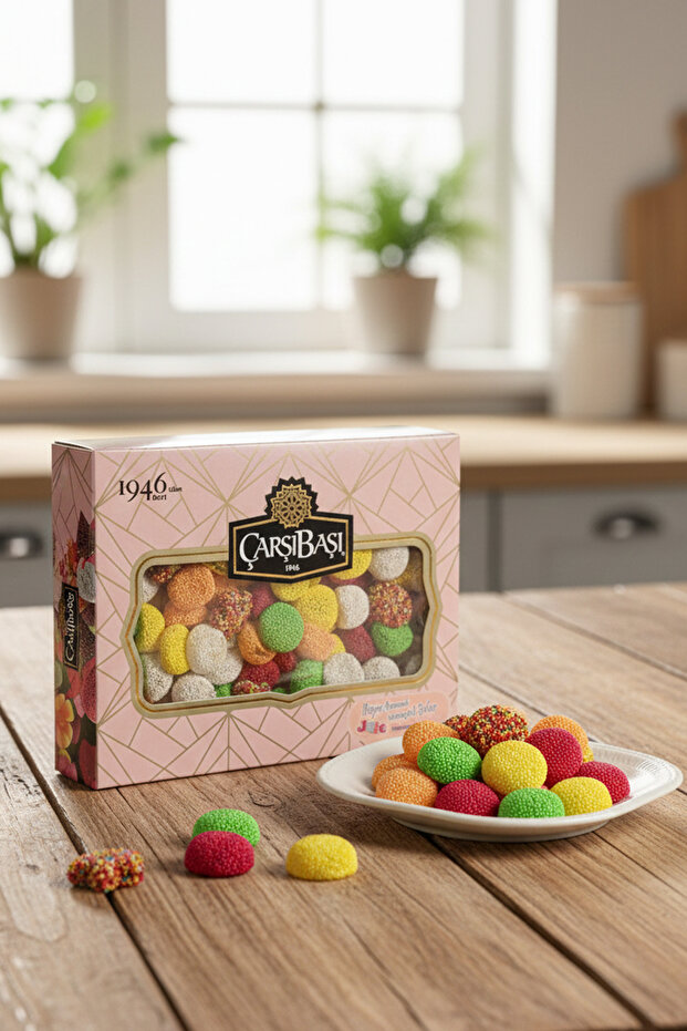 Fruit Flavored Soft Jelly Turkish Delight 900 Grams