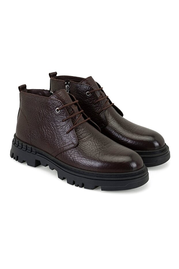 Lionra Brown Men's Leather Boots