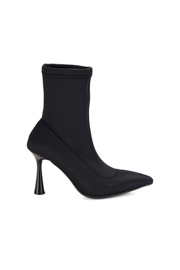 Kadın Siyah Topuklu Bot - 2