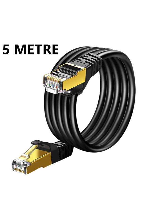 كابل Airstorr CAT7 بطول 5 أمتار، كابل إيثرنت بسرعة 10 جيجابت في الثانية، كابل شبكة محلية ممتاز للإنترنت