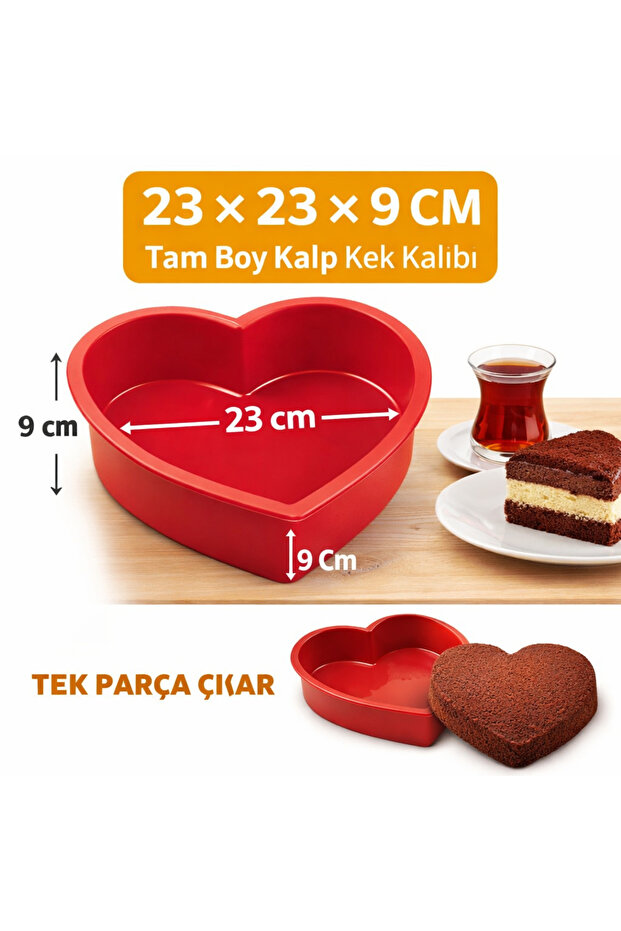 Kalp Şekilli Kek Kalıbı - 1