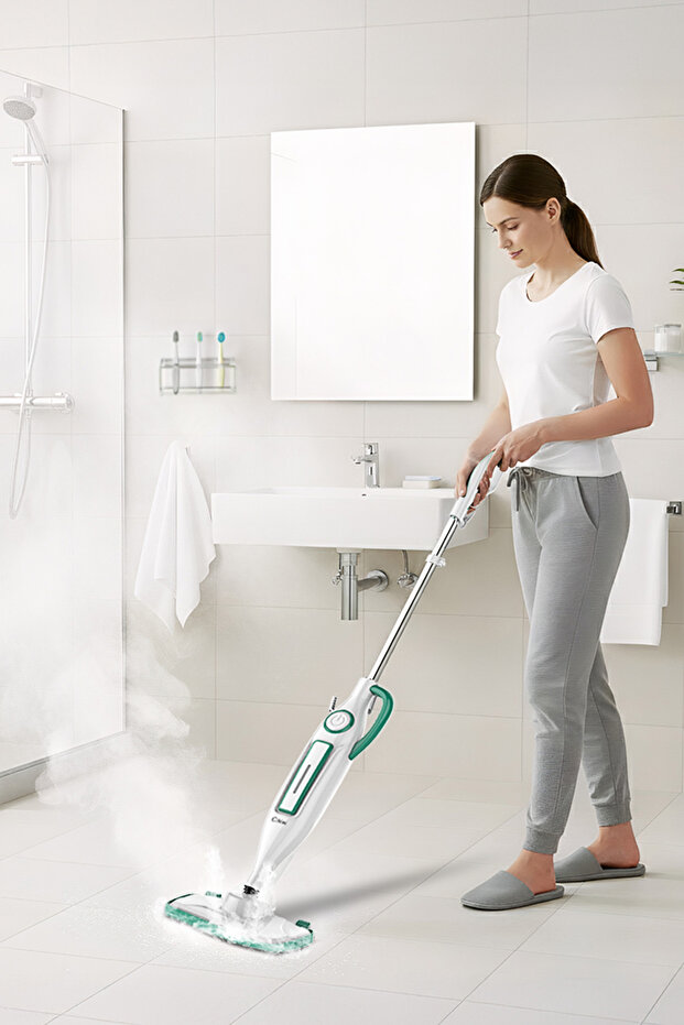 Ksc-4221 Çok Fonksiyonlu 10 Aparatlı Buharlı Paspas Mop - Buharlı Temizleyici - 3