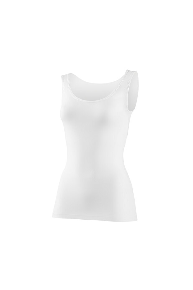 Yildiz2175 Lycra Wide Strap Tie White