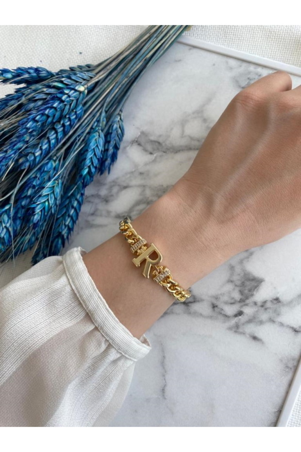 Women's Bracelet Letter Non-Tarnish Zircon Stone Special Plated Adjustable Bracelet