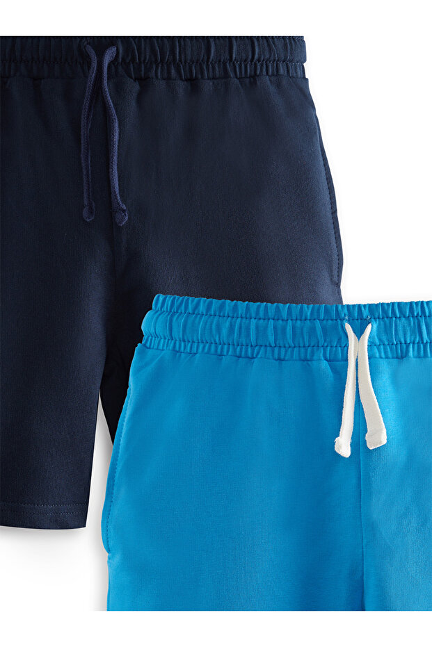 Erkek Çocuk Basic 2'li Paket Şort - 5