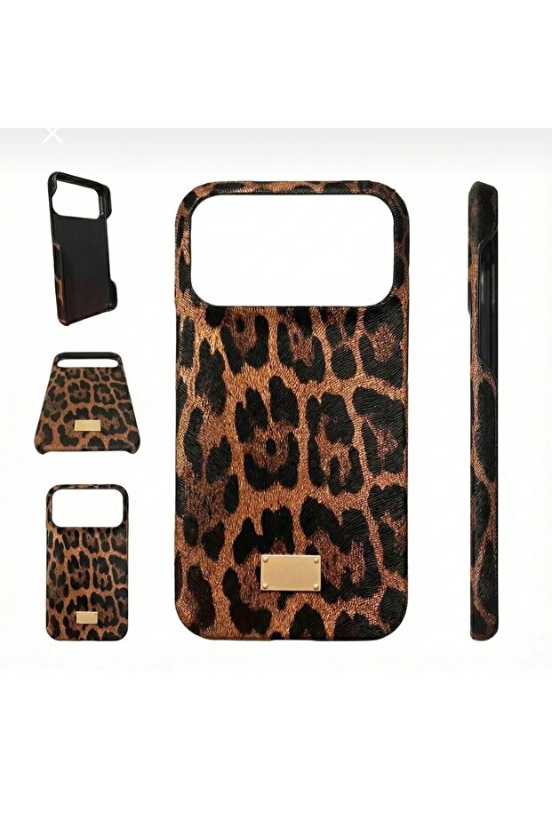 حافظة بنمط الفهد البني متوافقة مع آيفون 16 - 2