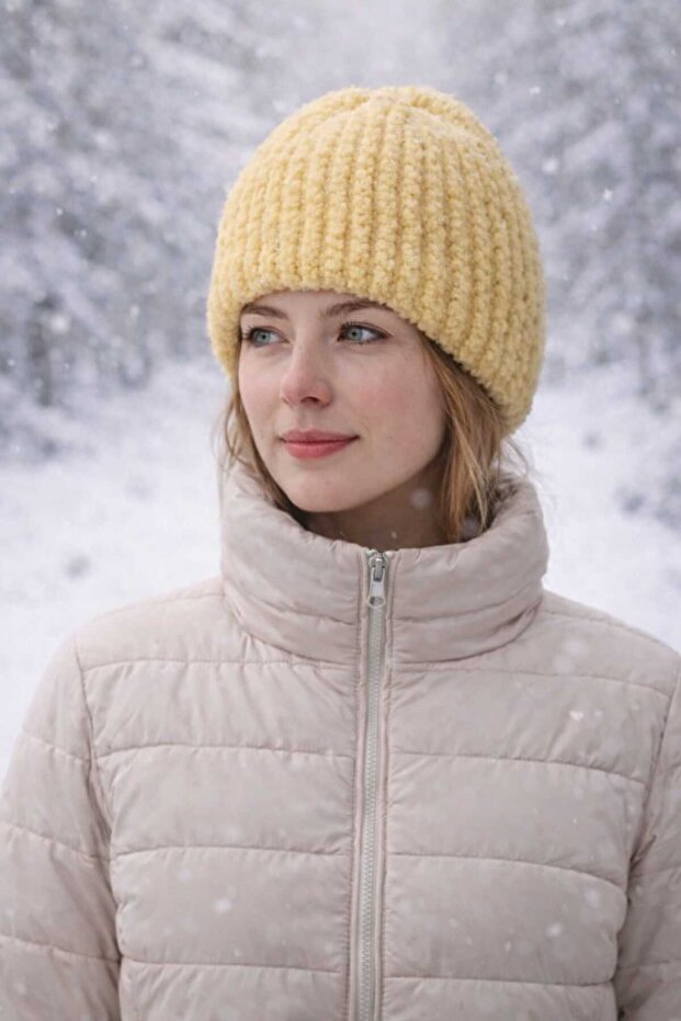 El Örmesi Yumuşak Bere Şapka - 2